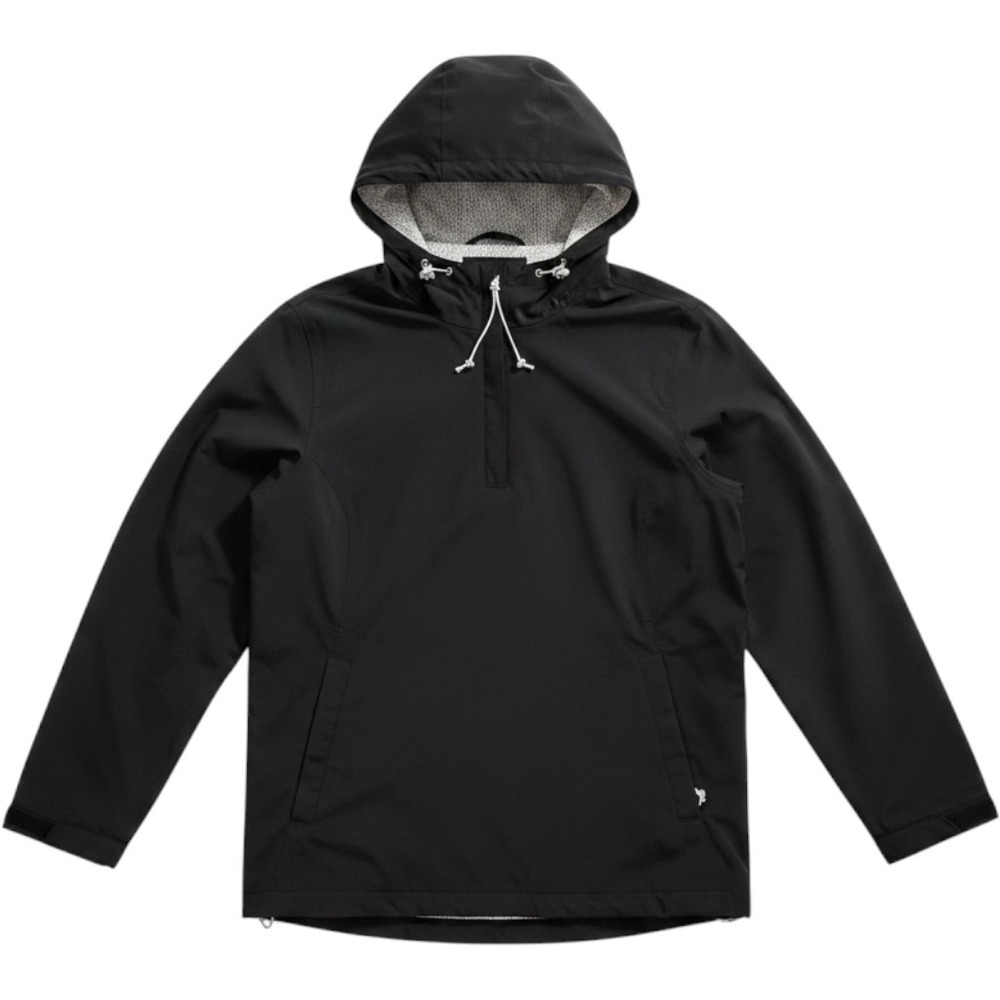 Free Country Womens XXL Black Softshell Quarter Zip Hooded Anorak Jacket
